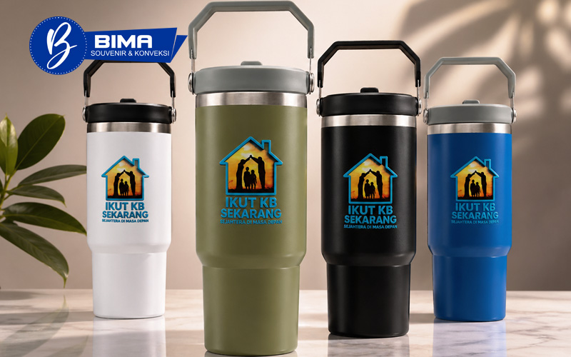 Tumbler Classic Stainless Pemkab Bojonegoro berjajar